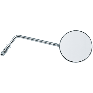LATE STYLE 4" ROUND MIRROR GZP Long stem late-style rnd. mirror rig
