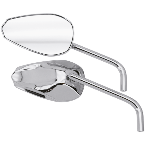 COBRA MIRRORS GZP Chrome Cobra mirror set w/round s