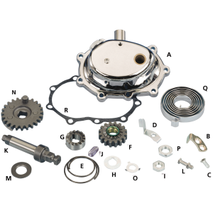 TRANSMISSION GEARS & SHAFTS FOR 4-SPEED BIG TWIN