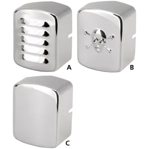 CHROME COIL COVERS GZP Coil cover louvered BT65-84 F*ST84-9