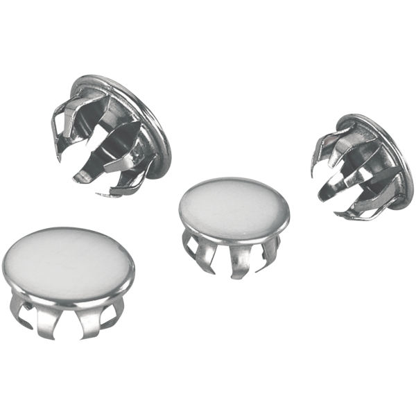 CHROME PLUGS FOR FX STYLE DASH GZP 10pck Dash plug large High Beam ind