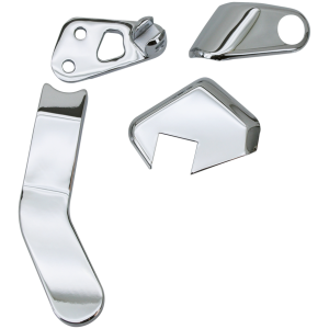 CHROME PASSENGER PEG BRACKET COVER SET FOR DYNA GLIDE GZP Chr Passenger brckt & cover set FXD