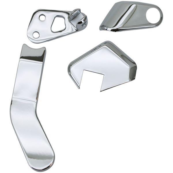CHROME PASSENGER PEG BRACKET COVER SET FOR DYNA GLIDE GZP Chr Passenger brckt & cover set FXD