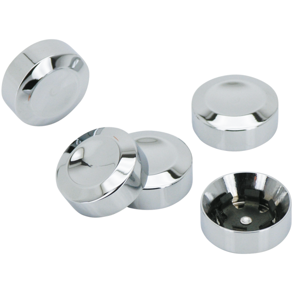 CHROME SPROCKET BOLT COVER KIT GZP Chrome sprocket bolt cover kit