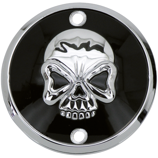 ZOMBIE STYLE SKULLED POINT COVERS GZP Skull blck/chrome points cover verti
