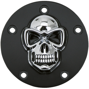 3-D SKULLED POINT COVERS GZP Blk/chr skull points cover TC99-u