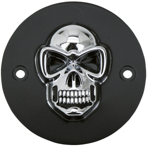 3-D SKULLED POINT COVERS GZP Blk/chr skull ign. cover BT73-99 XL0