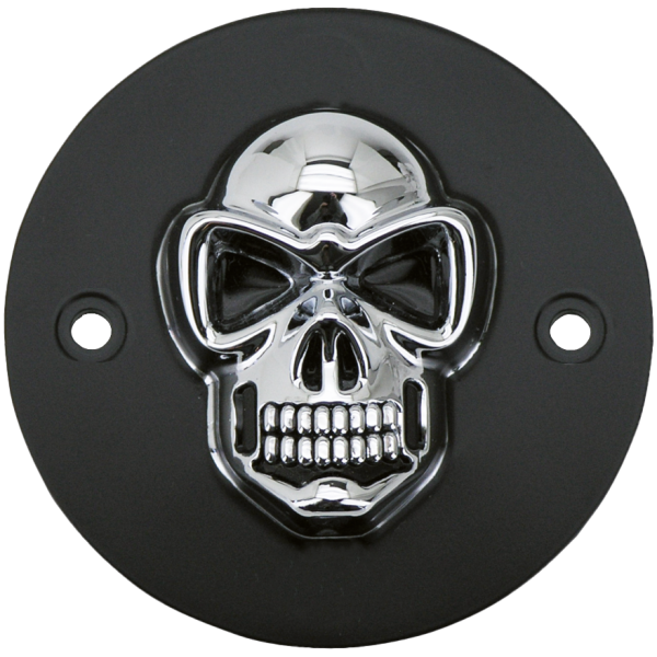 3-D SKULLED POINT COVERS GZP Blk/chr skull points cover XL86-0
