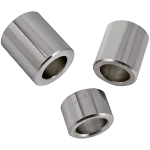 CHROME WHEEL SPACERS FOR 25MM REAR AXLES GZP Chr 25mm ID wheel spacer .736" long