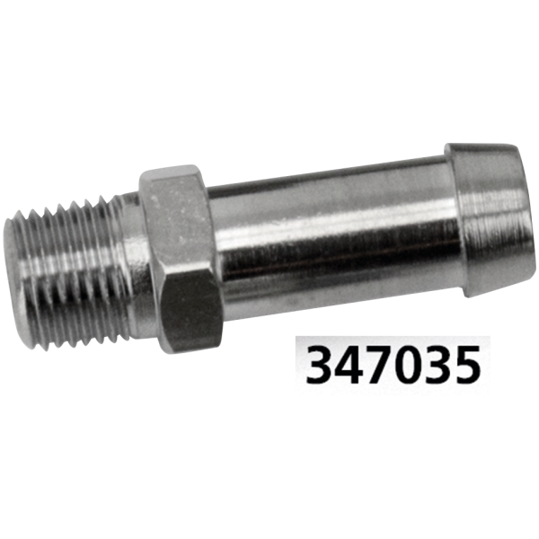 OIL LINE FITTINGS GZP barb fitting 1/8"-27 NPT straight