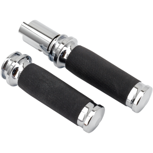 BILLET TORNADO GRIPS FOR HELIX THROTTLE BY WIRE MODELS GZP Chrome Tornado grips Helix TBW23UP