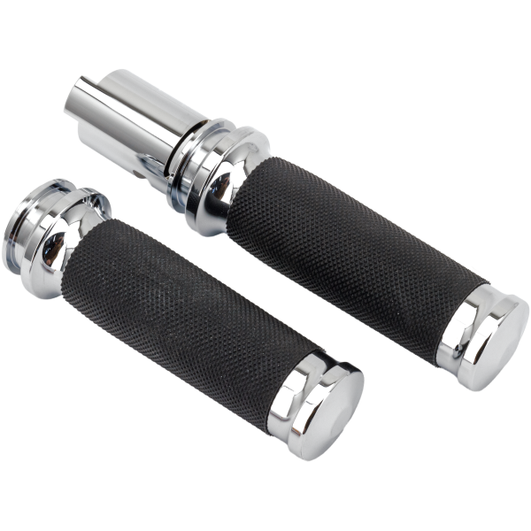 BILLET TORNADO GRIPS FOR HELIX THROTTLE BY WIRE MODELS GZP Chrome Tornado grips Helix TBW23UP
