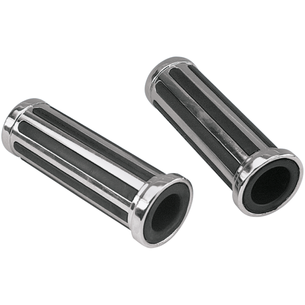 Streamliner grip set chrome/rubber 1