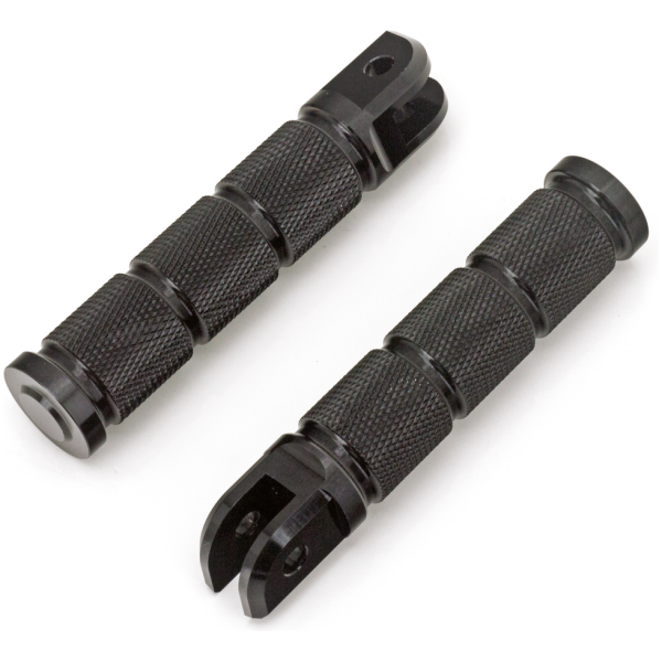 DRIVER FOOT PEGS FOR MILWAUKEE EIGHT SOFTAIL GZP Blk knurled rider footpegs ST18-up
