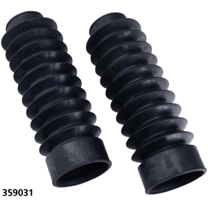 FORK BOOTS GZP Black rubber forkboots 49mm 9" long