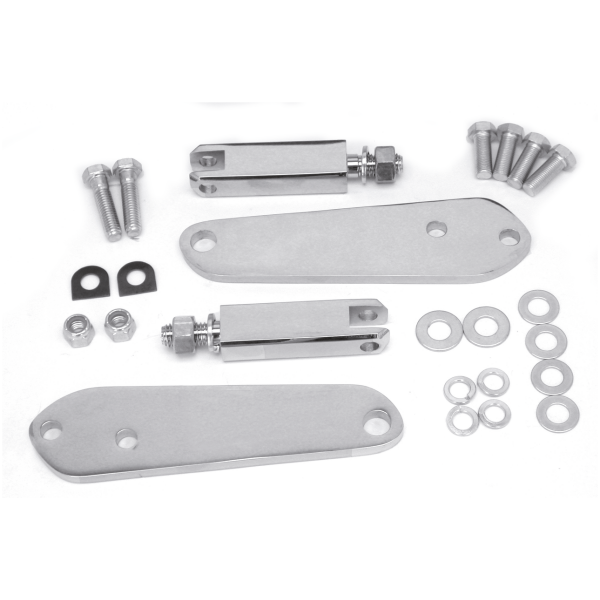 HI-WAY PEG SUPPORTS FOR DYNA GZP Chrome Highway peg bracketkit FXD95-