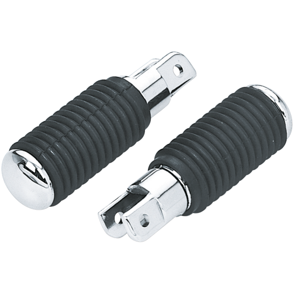 UNIVERSAL FOOT PEGS WITH CHROME END GZP foot pegs w/chrome end 5/8" sqr mnt