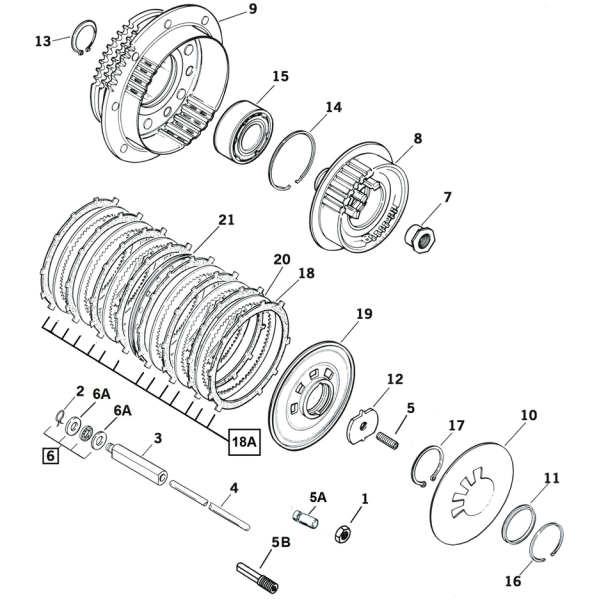 GZP Clutch spring seat BT90-97