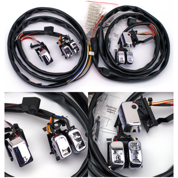 GZP Chr LED switchkit Softail+Dyna 07up