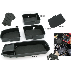 TOP SHELF SADDLEBAG ORGANIZERS Top Shelf Grip Rubber Cushion floor only