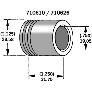 AXLE AND WHEEL SPACERS Axle spacer zinc plated #41595-86