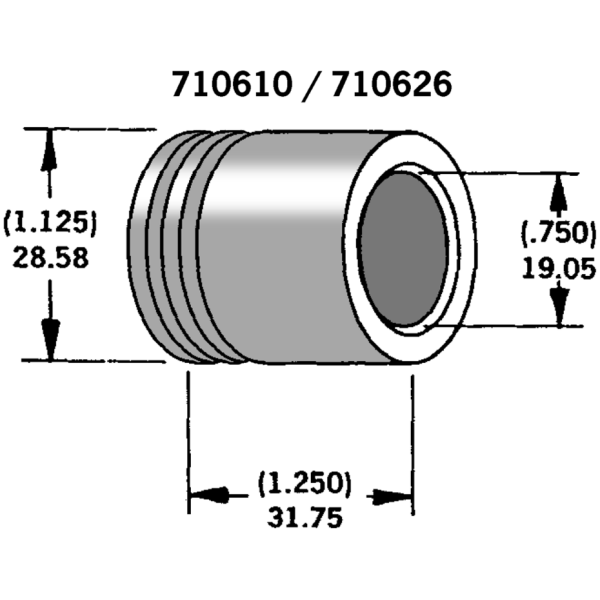 AXLE AND WHEEL SPACERS Axle spacer zinc plated #41595-86