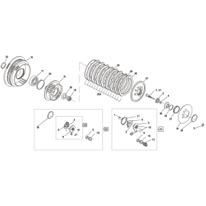 Clutch Hub 02-up Buell & XR1200