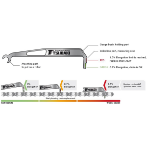 TSUBAKI CHAIN WEAR MEASURE TOOL Tsubaki Chain Wear Measure Tool