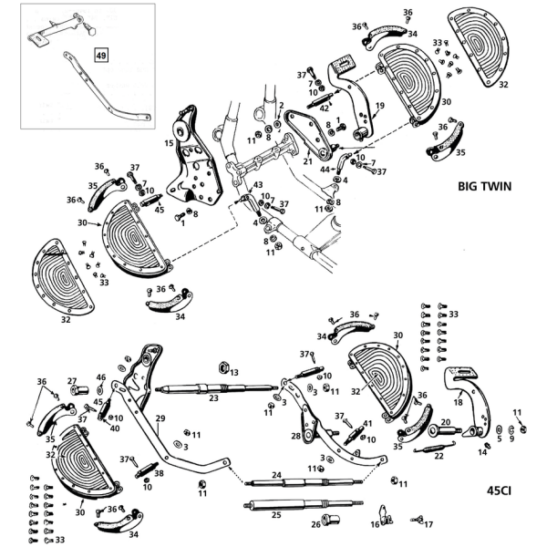 BRAKE SHOE RETURN SPRINGS Brakeshoe Springset (2)