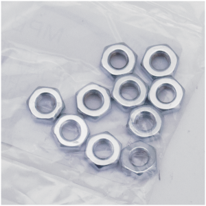 CHROME JAM NUTS ASSORTMENT 10Pck Jam Nut 1/4-20, UNC