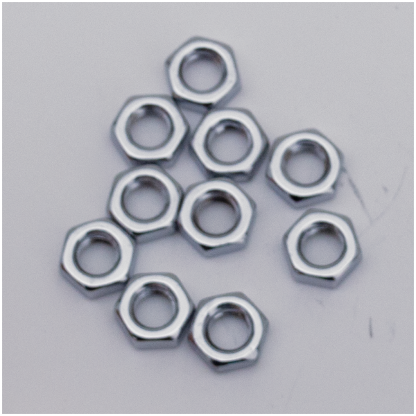CHROME JAM NUTS ASSORTMENT 10Pck Jam Nut 5/16-18, UNC