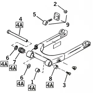 SWINGARM PARTS FOR SPORTSTER 1982-2003 GHDP SPACER, PIVOT