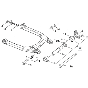 SWINGARM PARTS FOR XL & XR SPORTSTER 2004-2022 Pivot Nut Swingarm