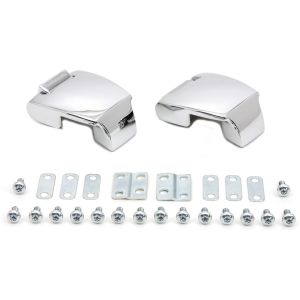 1988-2013 DELUXE TOUR-PAK HINGE KIT Tour-Pak DeLuxe Chrome Hinge Kit FL87-13