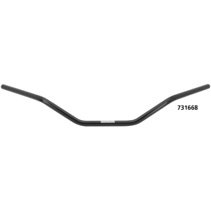 FEHLING ONE INCH DIAMETER HANDLEBARS Power Bar Black w/Dimples