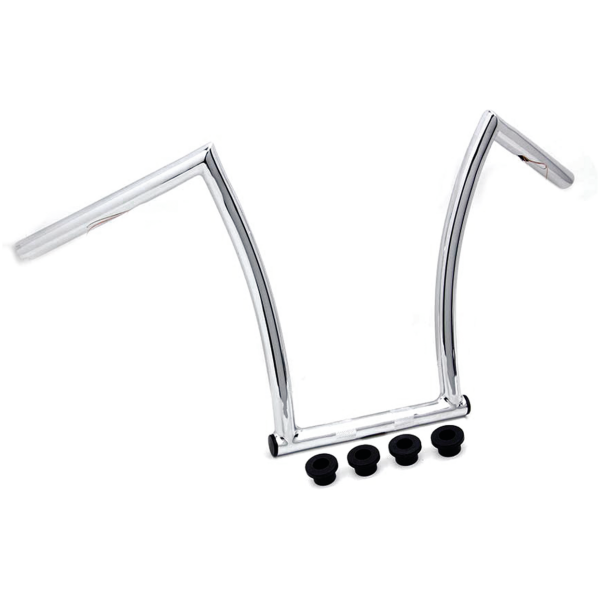 CHIZELED MINI APE HANDLEBARS 15" ChiZeled Bar 1" Chr Dimpled TBW