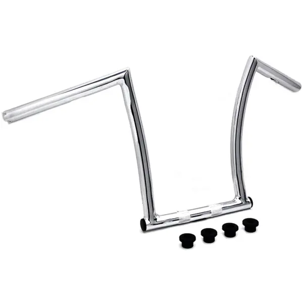 CHIZELED MINI APE HANDLEBARS 17" ChiZeled Bar 1" Chr Dimpled TBW