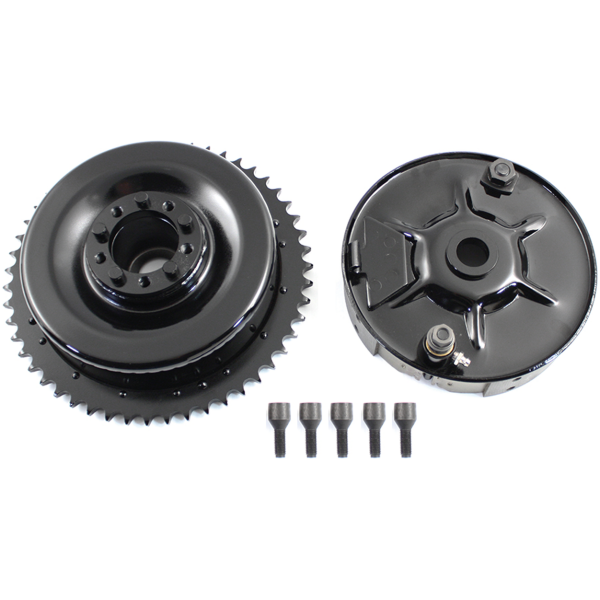 COMPLETE REAR DRUM BRAKE KITS FOR VINTAGE BIG TWIN Rear Drum Brake Kit Blk EL36-40 BT36-57