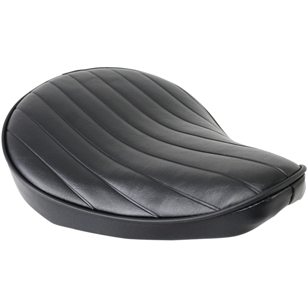 TUCK & ROLL SPRING SOLO SEATS Tuck & Roll Solo Seat Small Black Vinyl