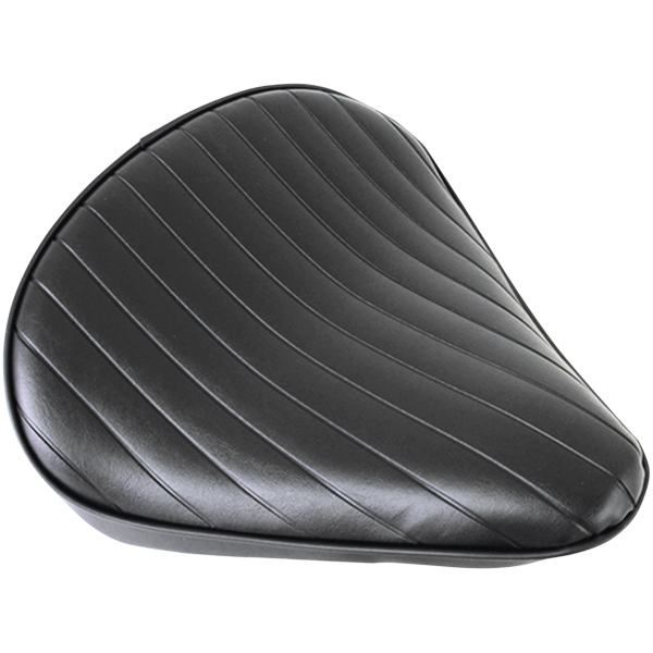 TUCK & ROLL SPRING SOLO SEATS Tuck & Roll Solo Seat Large Black Vinyl