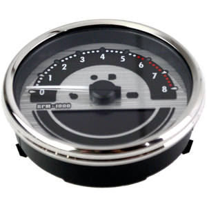 ELECTRONIC DASH MOUNT INSTRUMENT 5" Speedo/Tachometer Silver KMH/MPH