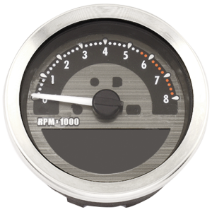 ELECTRONIC BAR MOUNT SPEEDO AND TACHO COMBO 4" Speedo/Tachometer Black KMH/MPH