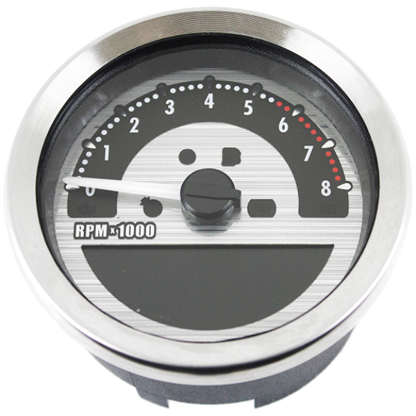ELECTRONIC BAR MOUNT SPEEDO AND TACHO COMBO 4" Speedo/Tachometer Silver KMH/MPH