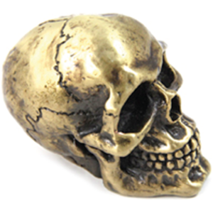 HAND SHIFTER KNOBS Brass Skull Shifter Knob 3/8" Thread