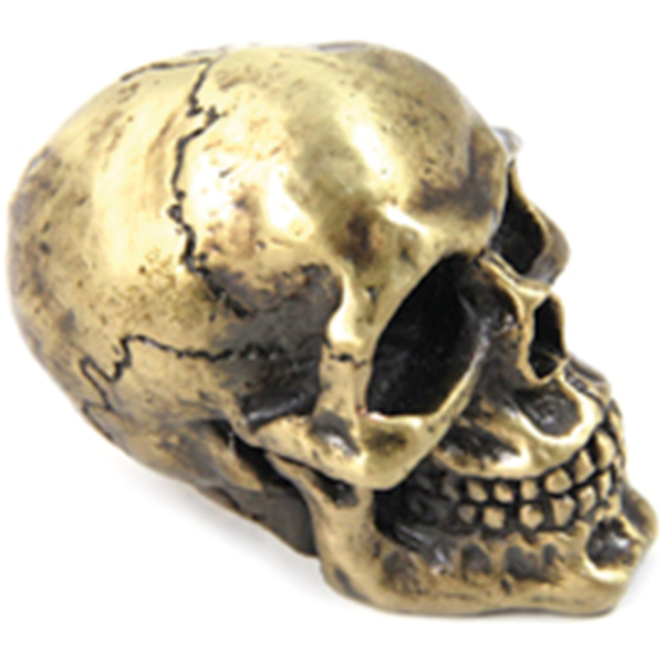 HAND SHIFTER KNOBS Brass Skull Shifter Knob 3/8" Thread