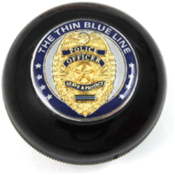 HAND SHIFTER KNOBS Police Badge Shifter Knob 3/8" Thread
