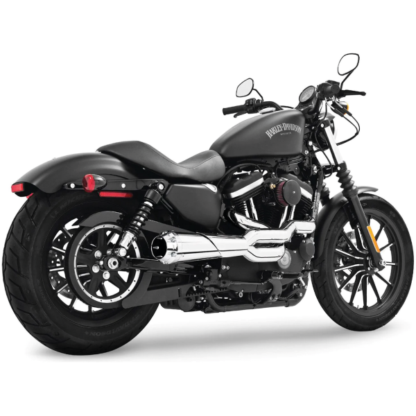 US-OUTLAW HIGH 2-INTO-1 CHROME XL86-03