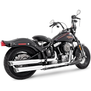 RACING SLIP-ONS ALL CHROME FLSTF07-17