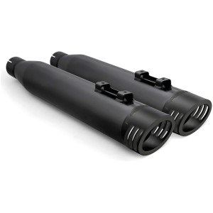 4" RACING SLIP-ONS PITCH BLK FLH/T17-UP