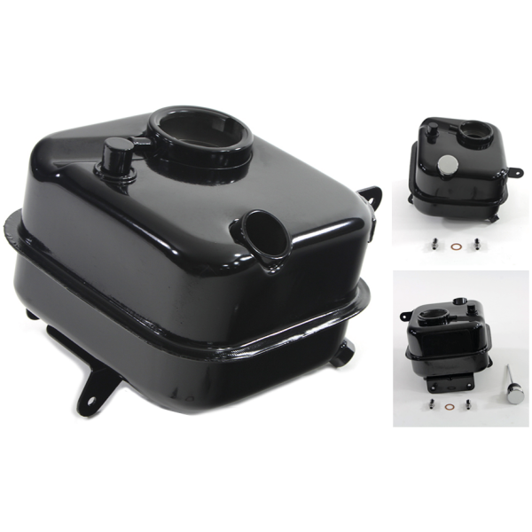 CHROME OIL TANK FOR 4 SPEED BIG TWIN Oil Tank Black FL65-80 FX71-80
